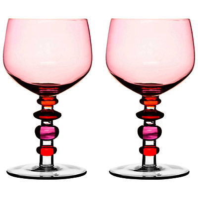 Sagaform Spectra Wine Glass, Set of 2 Pink